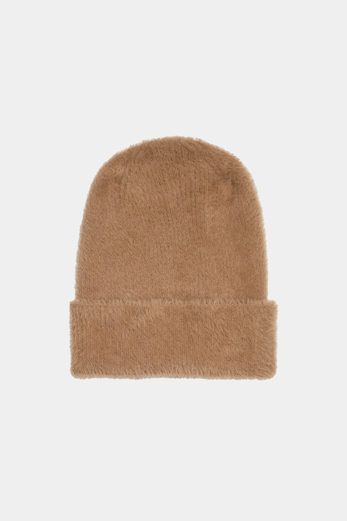 Beanie In Maglia Peluche