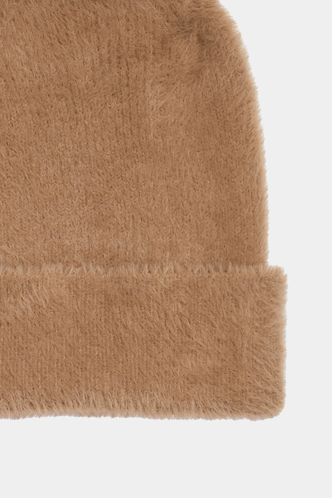 Beanie In Maglia Peluche