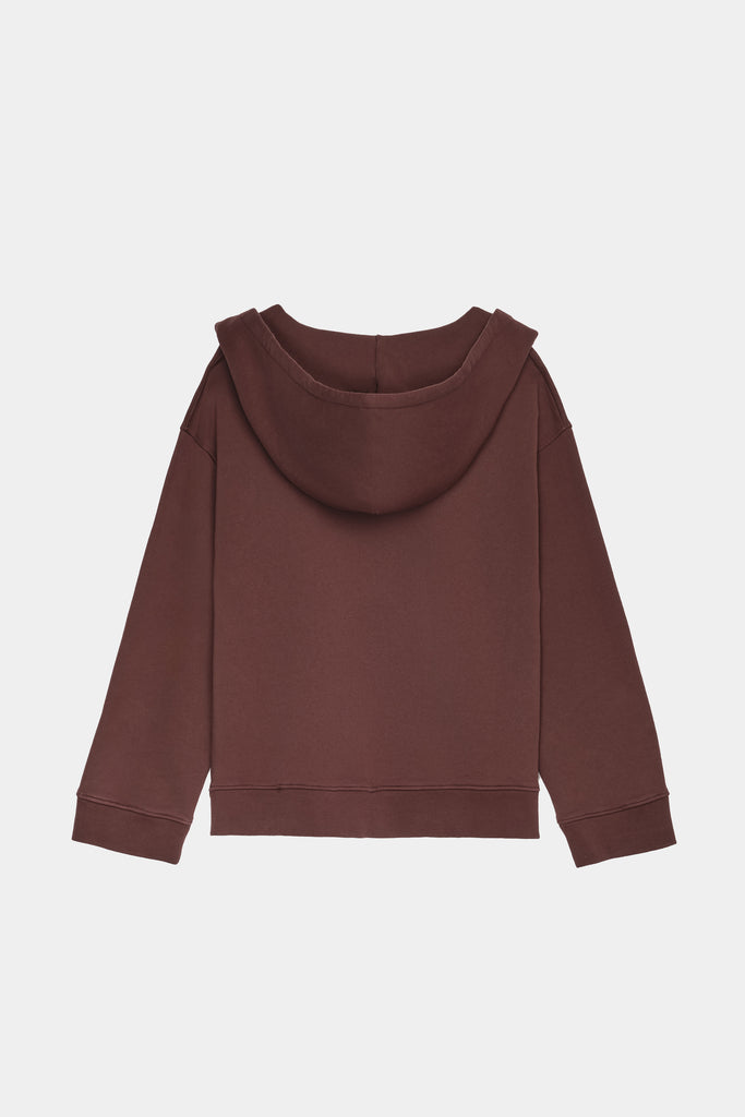 Felpa Con Cappuccio E Stampa Glitter