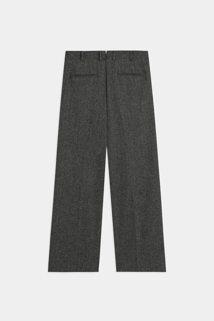 Pantaloni Ampi In Tessuto Tramato