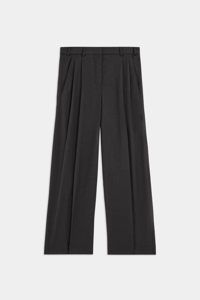 Pantaloni Ampi In Tessuto Liscio