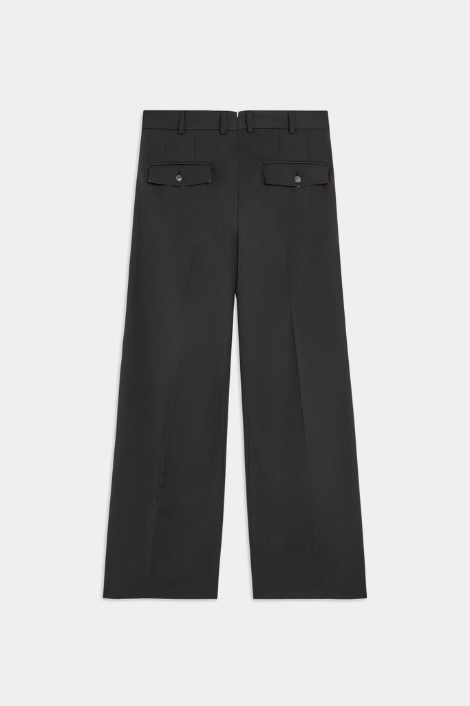 Pantaloni Ampi In Tessuto Liscio