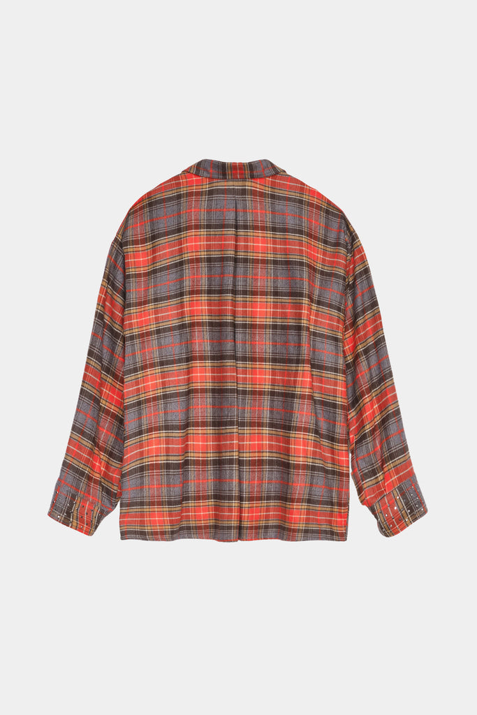 Camicia Over A Quadri Con Applicazioni