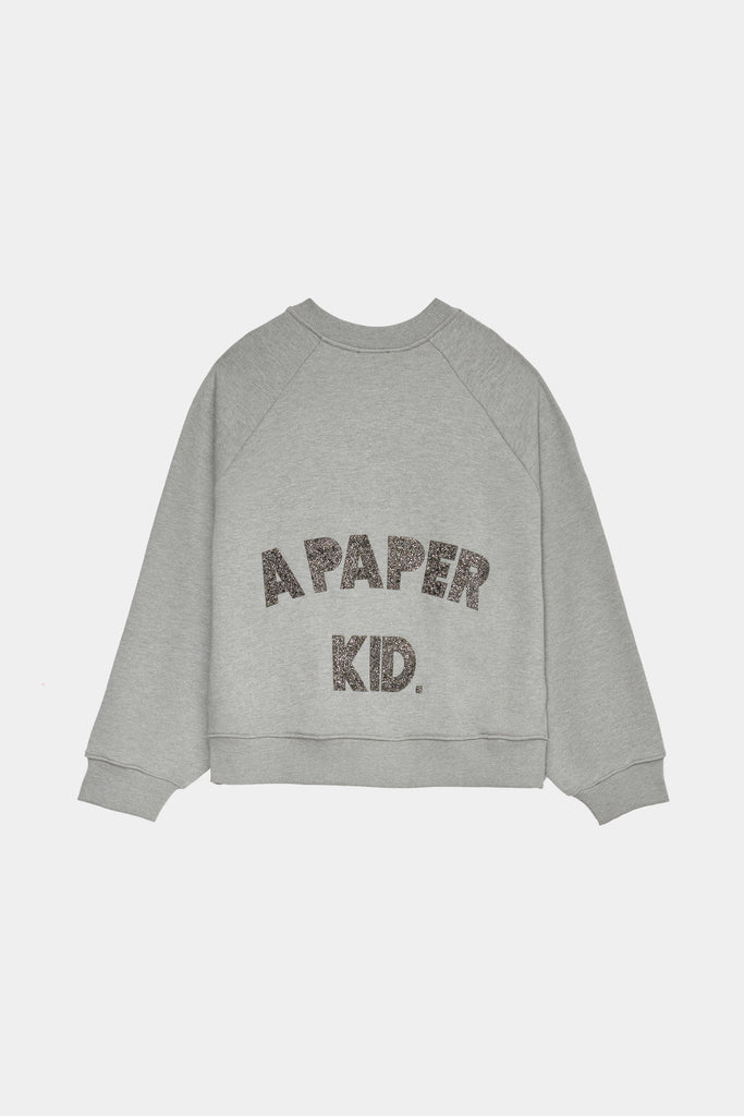 Felpa Girocollo Over Con Stampa Retro