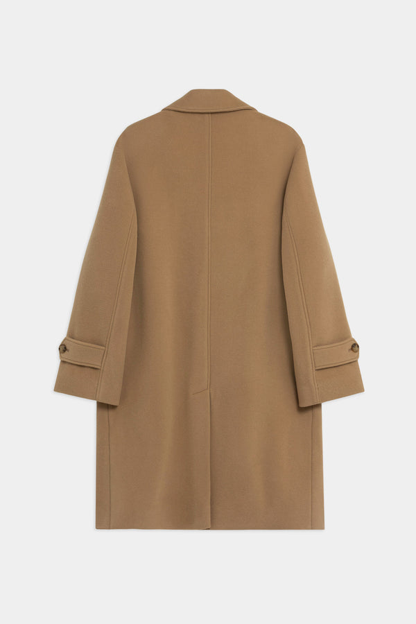 Cappotto Lungo Sartoriale In Panno