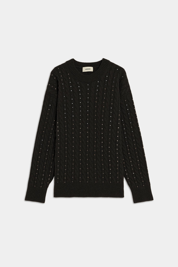 Maglia A Trecce Con Borchie