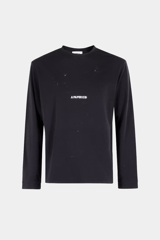 T-Shirt A Maniche Lunghe Con Stampa Logo