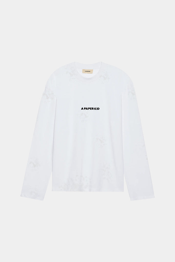 T-Shirt A Maniche Lunghe Con Stampa Logo