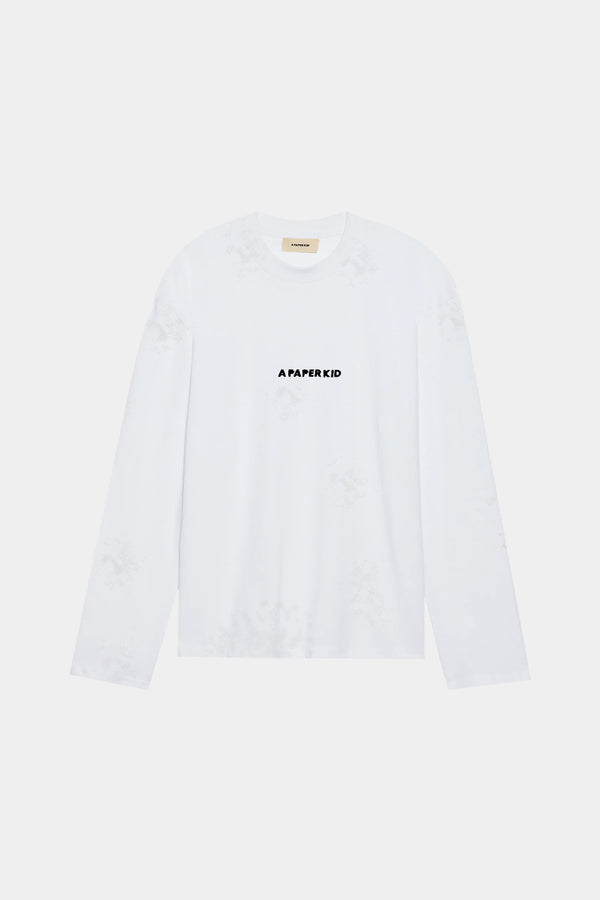 T-Shirt A Maniche Lunghe Con Stampa Logo