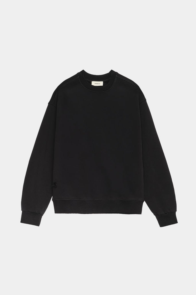 Felpa Girocollo Con Logo Ricamato