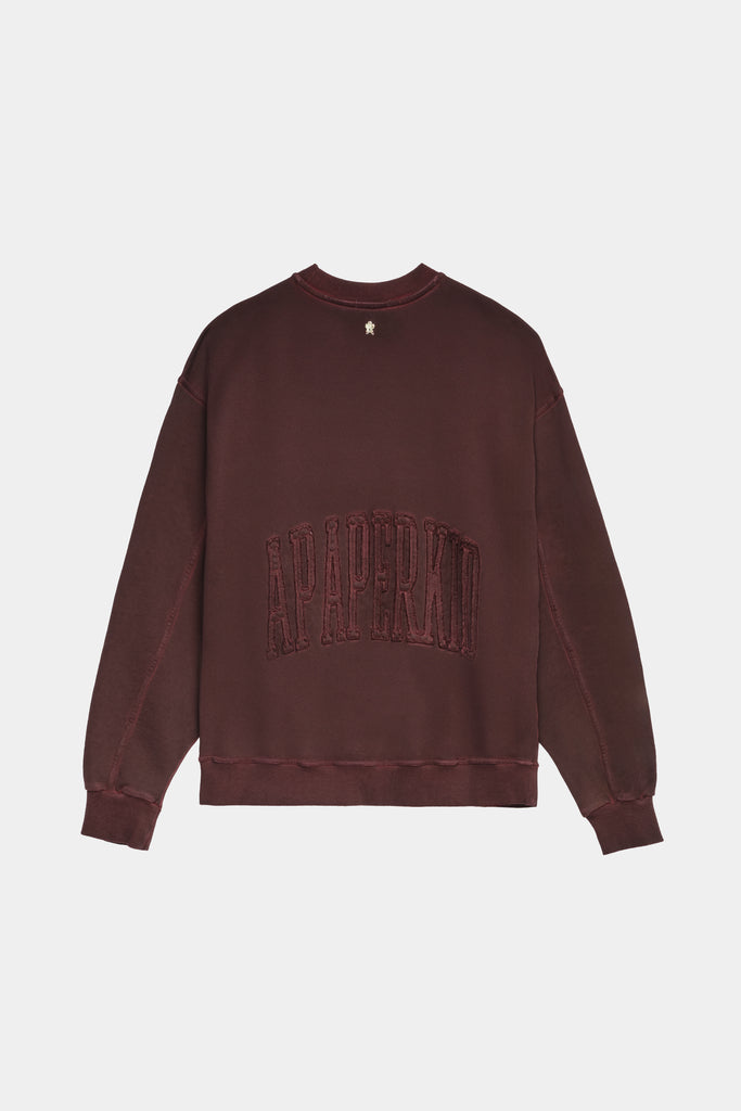 Felpa Girocollo Con Patch Logo