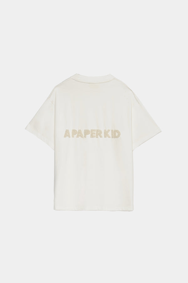 T-Shirt Logo Con Perle