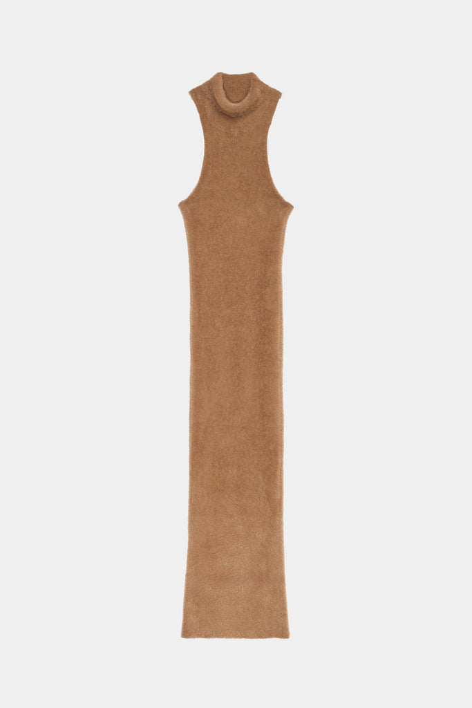 Abito Lungo In Maglia Peluche