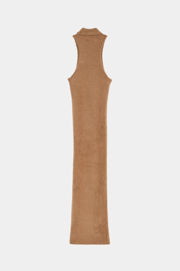 Abito Lungo In Maglia Peluche