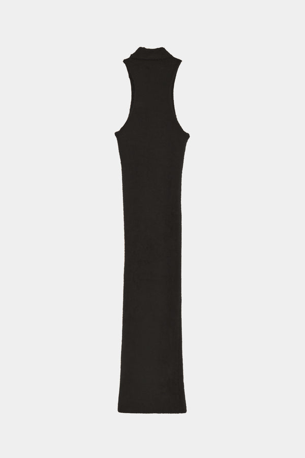 Abito Lungo In Maglia Peluche