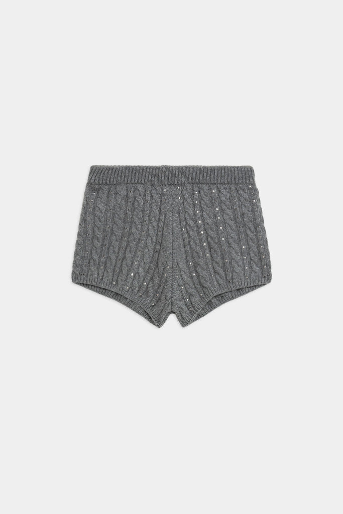 Coulotte In Maglia Con Micro Borchie