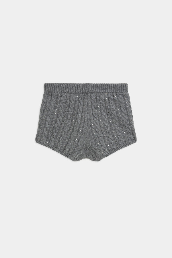 Coulotte In Maglia Con Micro Borchie
