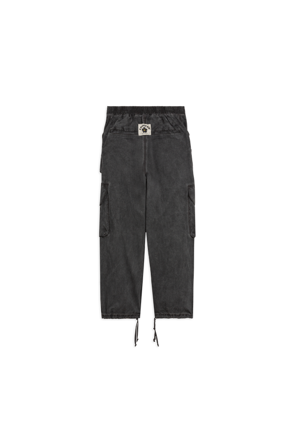 A Paper Kid  cargo nylon trousers splatter washed effect
