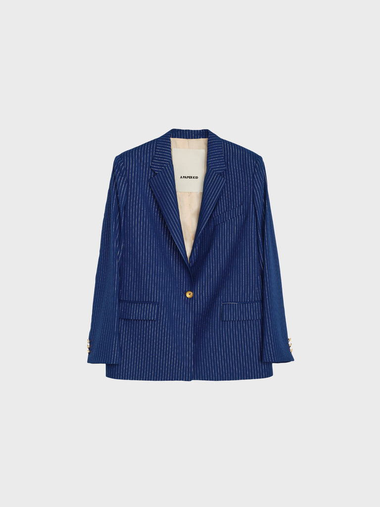 A Paper Kid Blazer Oversize gessato