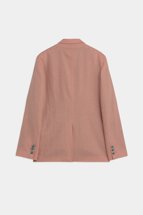 Giacca Monopetto In Lino
