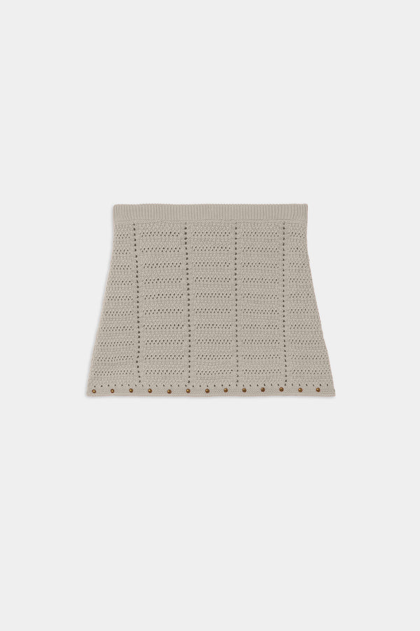 Gonna In Maglia Traforata