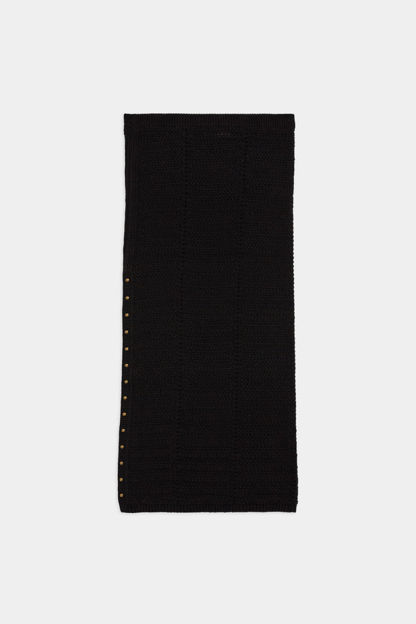 Gonna Longuette In Maglia Traforata